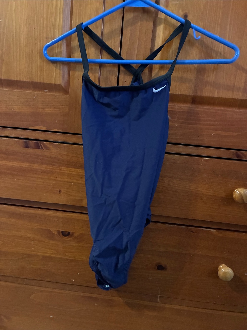 Nike Dark Blue One-Piece Swimsuit with Black Straps NWOT